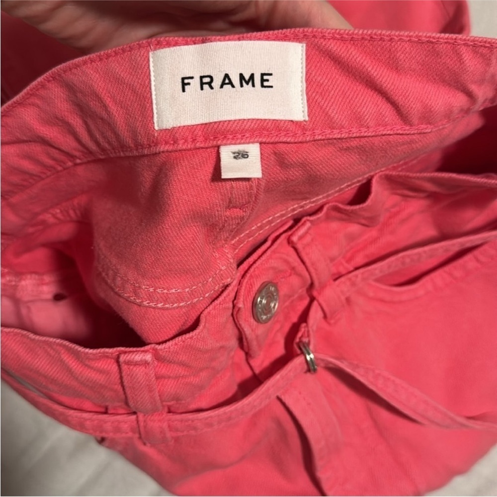 Frame Denim Pink Wide-Leg Pants - Picture 6 of 8
